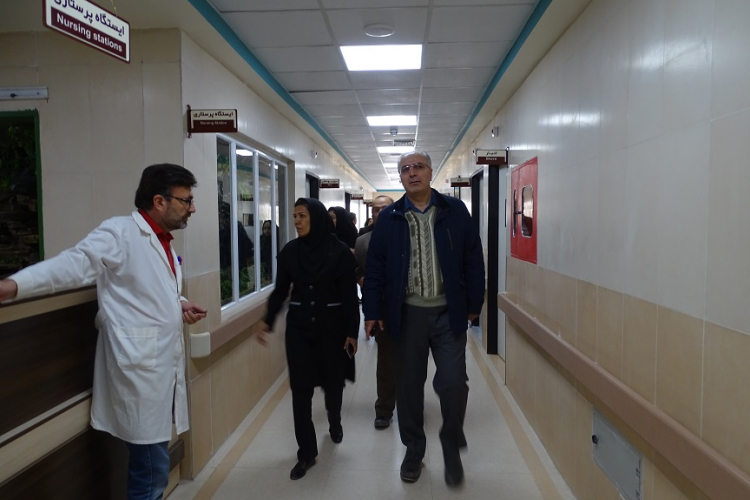 بازدید آقای دکتر گنجی از بیمارستان آفتاب هشتم 