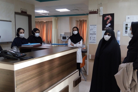 بازدید سرکار خانم دکتر چنگیز از بخش های محتلف بیمارستان آفتاب هشتم 