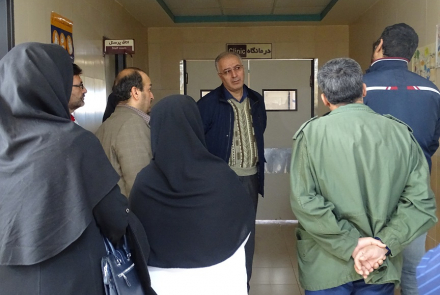 بازدید آقای دکتر گنجی از بیمارستان آفتاب هشتم 
