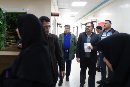 بازدید آقای دکتر گنجی از بیمارستان آفتاب هشتم 