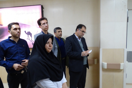 بازدید آقای دکتر گنجی از بیمارستان آفتاب هشتم 