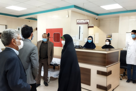 بازدید خانم دکتر الهام آزاد نماینده محترم شهرستان های نایین و خوروبیابانک از بیمارستان آفتاب هشتم