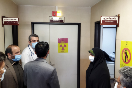 بازدید خانم دکتر الهام آزاد نماینده محترم شهرستان های نایین و خوروبیابانک از بیمارستان آفتاب هشتم