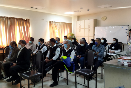 جلسه تقدیر از پرسنل اورژانس 115 و پرستاران بیمارستان آفتاب 