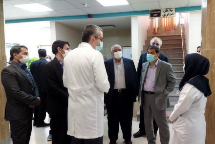 بازدید نماینده شهرستان های نایین و خوروبیابانک و آقای دکتر شیرانی ریاست دانشگاه علوم پزشکی اصفهان از بیمارستان آفتاب 