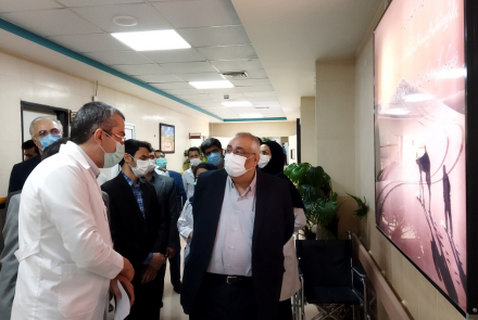 بازدید نماینده شهرستان های نایین و خوروبیابانک و آقای دکتر شیرانی ریاست دانشگاه علوم پزشکی اصفهان از بیمارستان آفتاب 